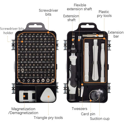 115-in-1 Screwdriver Set – Magnetic Precision Tool Kit