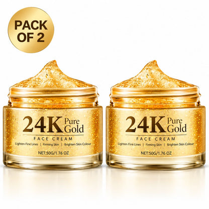 24k Pure Gold face cream 50g Each Pack Of 2